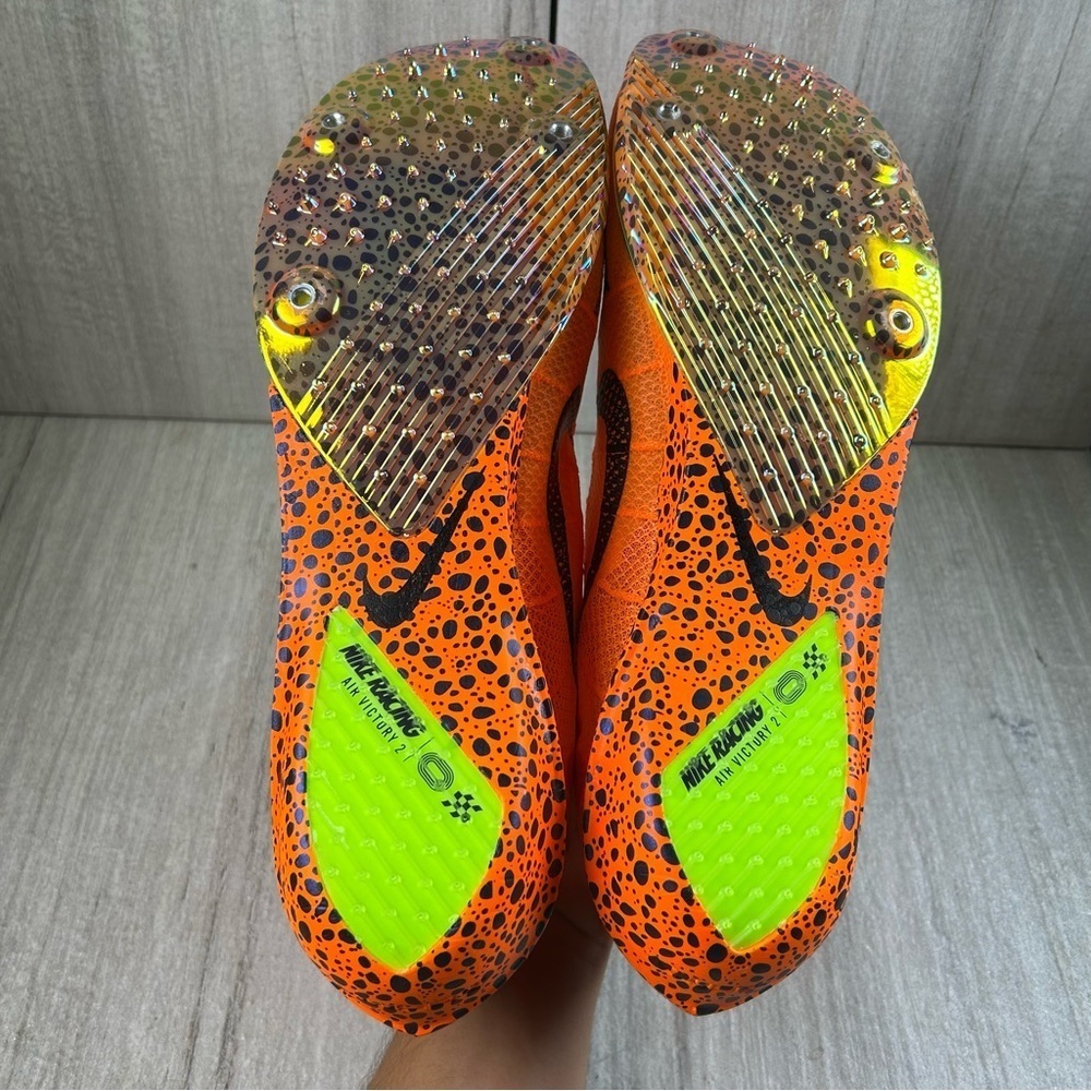 NEW Nike Air ZoomX Victory 2 Electric Safari Pack Track Spikes Men’s Size 15 - Picture 8 of 11